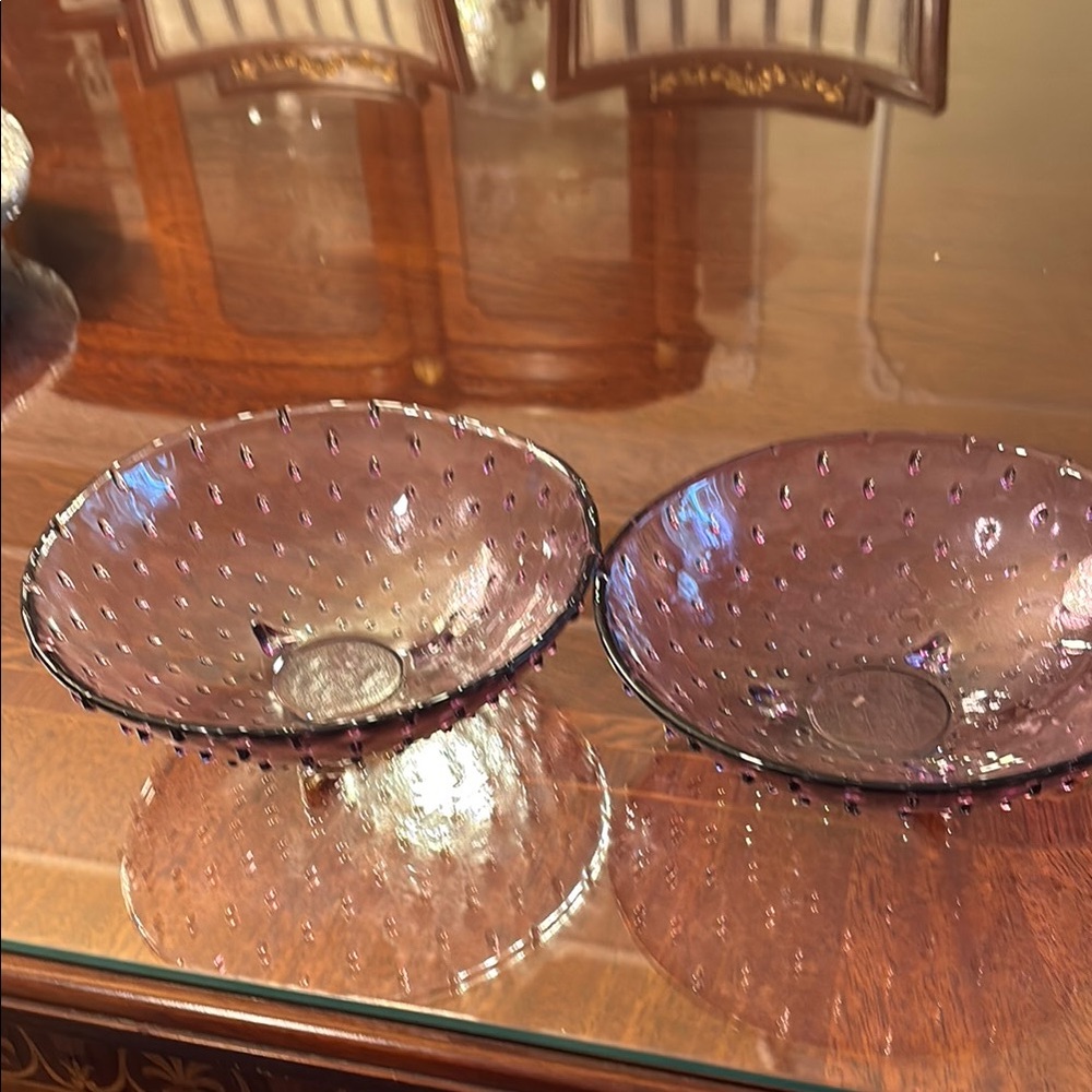 Purple Glass Bowls